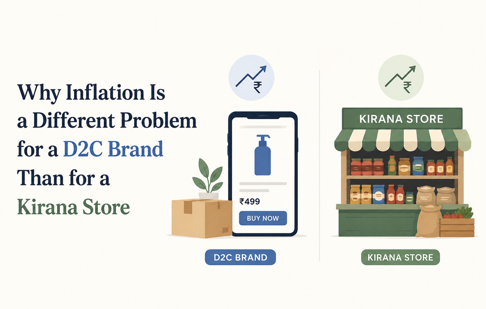 Why Inflation Is a Different Problem for a D2C Brand Than for a Kirana Store